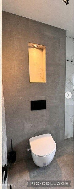 Na de werkzaamheden: Moderne toilethoek